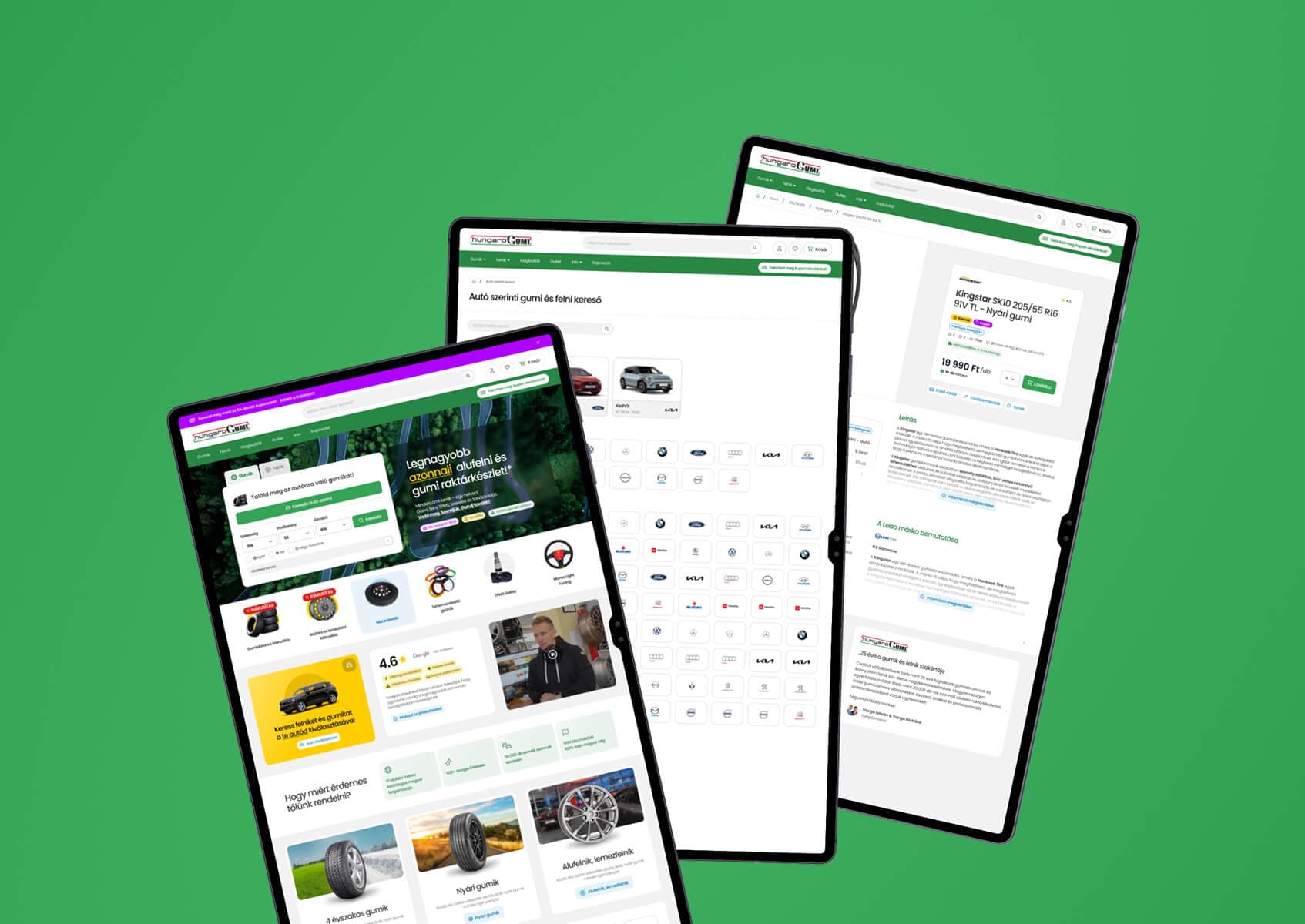 Gumi és felni webshop, valódi vásárlói szokásokra szabva